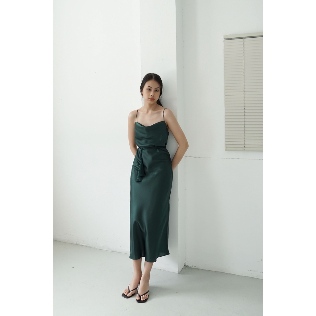 Pafon Scarlette Dress - Emerald Green | Shopee Philippines