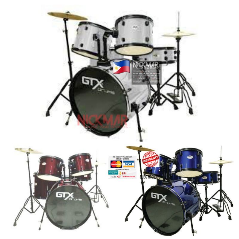 GTX DRUM SET BRAND NEW SEALED SALE Fernando drum set Shopee Philippines