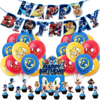 Sonic The Hedgehog Party Decorations, Sonic Party Indonesia