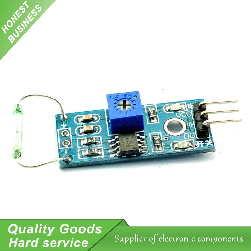 5pcs Dry reed pipe sensor module magnetron module dry reed switch ...