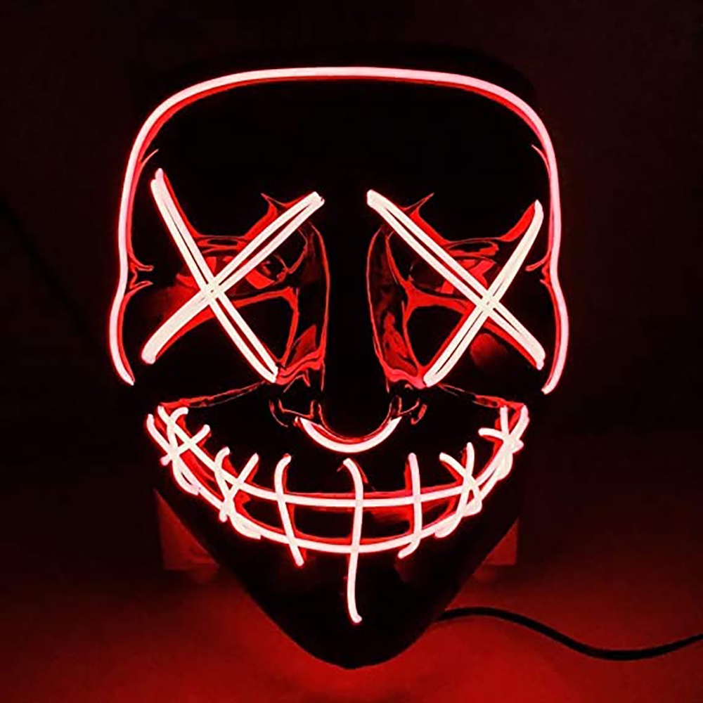 Halloween LED Mask Purge Masks Choice Mascara Costume DJ Party Light To ...