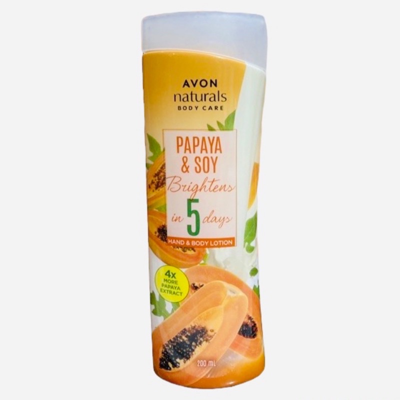 Avon Papaya and Soy Body lotion 200ml Shopee Philippines