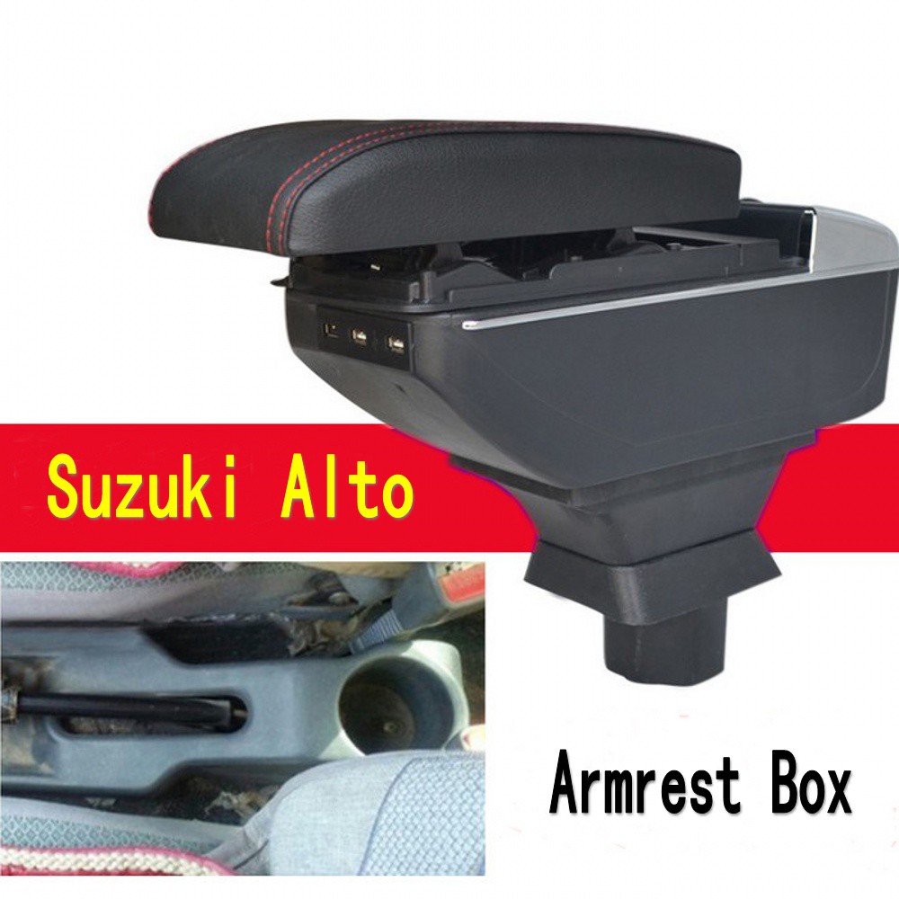 EbVR For Suzuki Alto Armrest box central with cup holder ashtray with USB interface Shopee