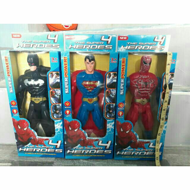 Superhero Toys 15 Superman Batman Spiderman