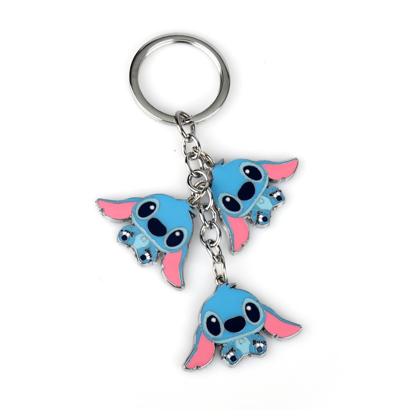 Creative Stitching Cartoon Couple Keychain Bag Pendant Cartoon Gift ...