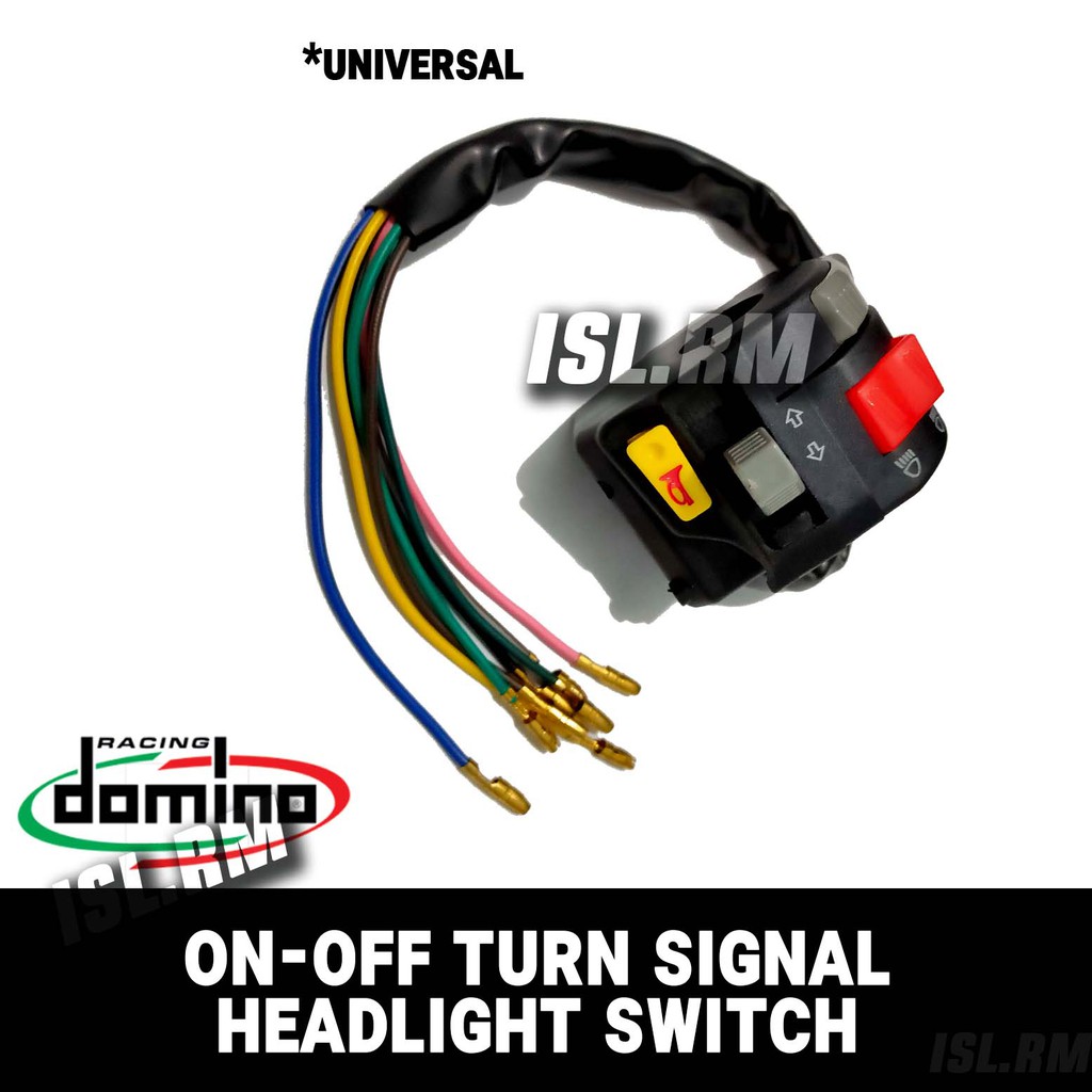 Domino universal handle switch on and off turn signal Light Plug and ...