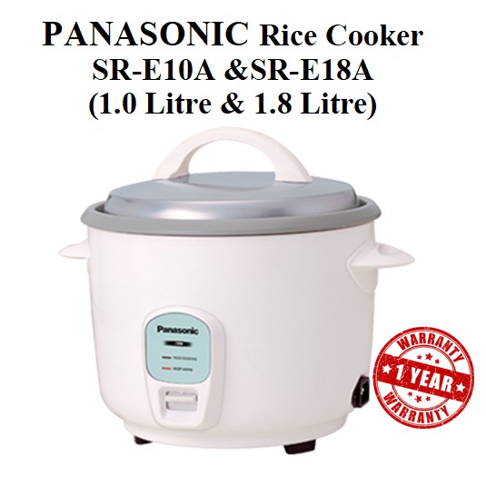 PANASONIC Rice Cooker SRE10A &SRE18A (1.0 Litre & 1.8 Litre) Shopee