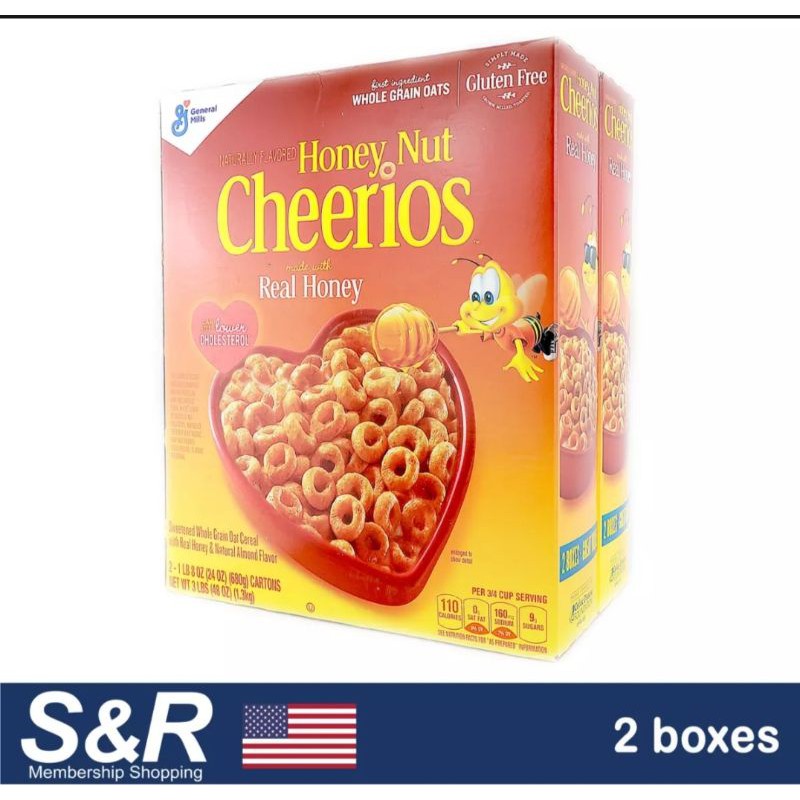 Cheerios Honey Nut Whole Grain Oatmeal 2x680grams Shopee Philippines