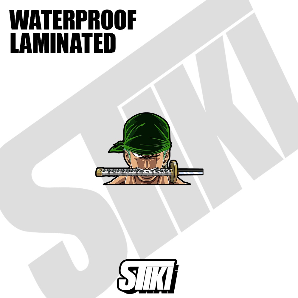 AquaFlask One Piece Strawhat Peeking Vinyl Sticker WATERPROOF | Shopee ...
