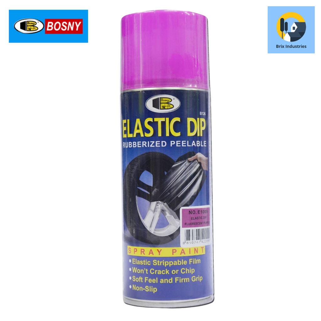 Bosny Elastic Dip Rubberized Peelable Spray Paint Elastidip Won't Crack ...