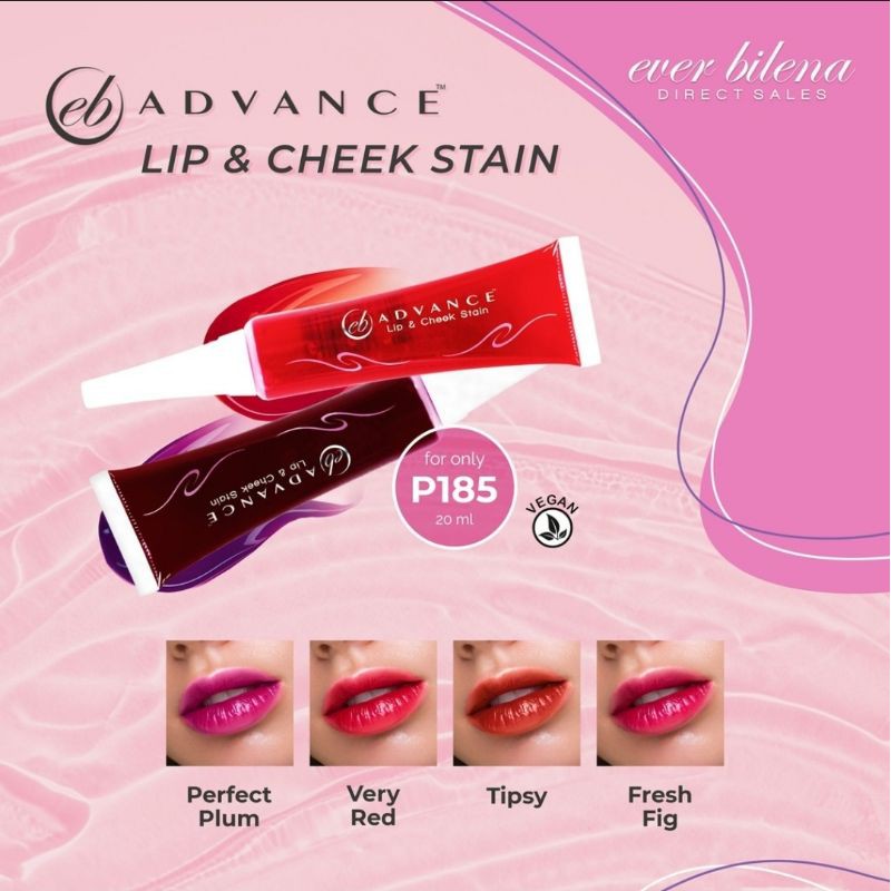 ever bilena lip and cheek stain tint 20ml (original price 225) SAVE