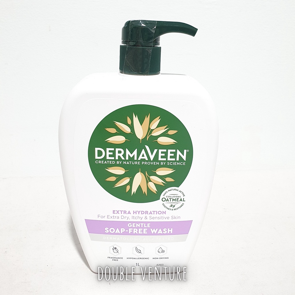 DermaVeen Extra Hydration Gentle Soap Free Wash / Shower and Bath Oil