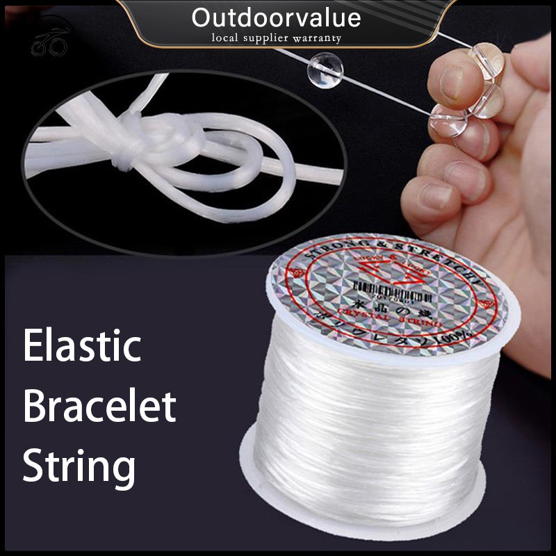 【Ready Stock】☁▩❀100m Elastic Ropes Bracelet String Cord Stretch Bead Cord  for Jewelry Making and Bra