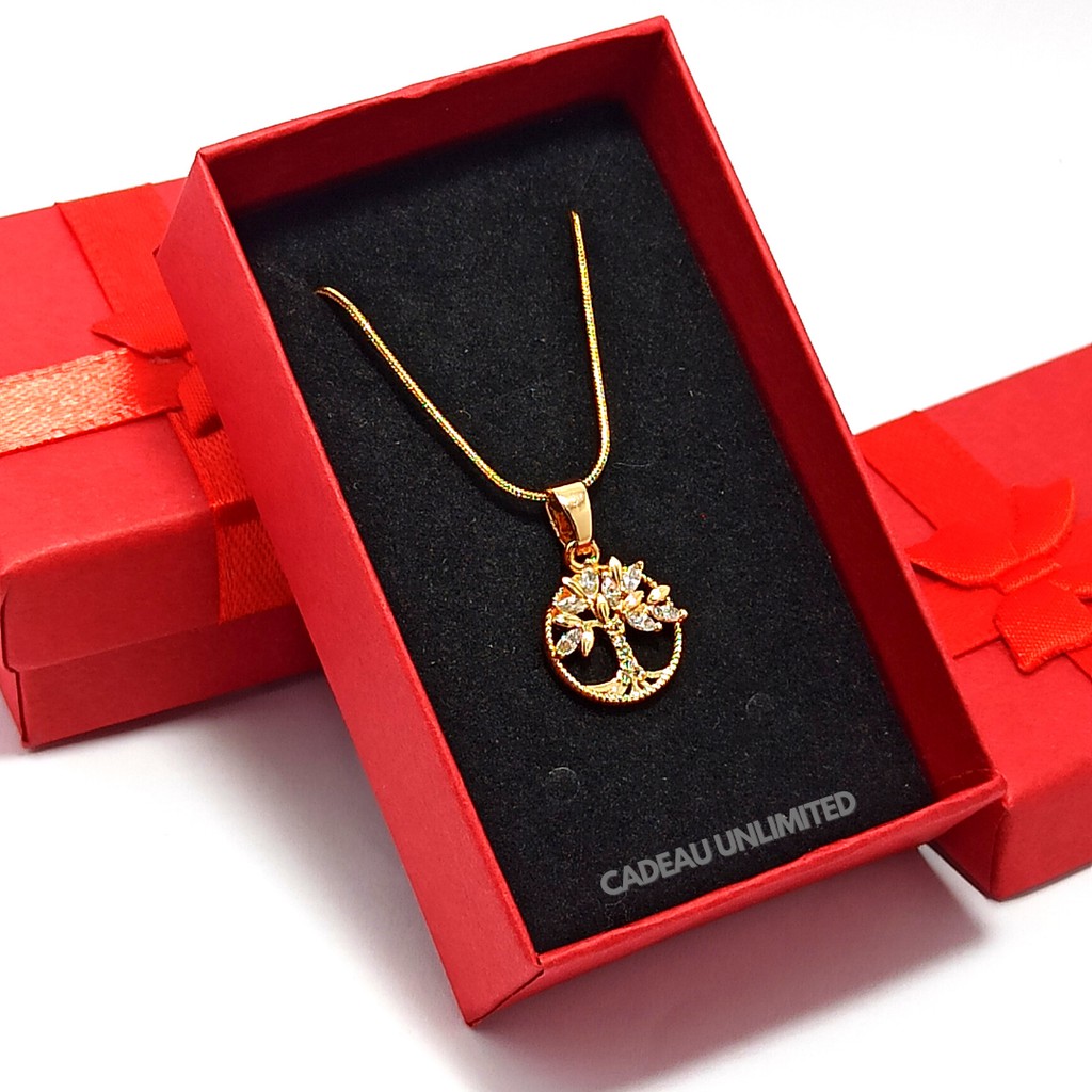 Tree Roots Branch Necklace - with free box 18K Gold | Shopee Philippines