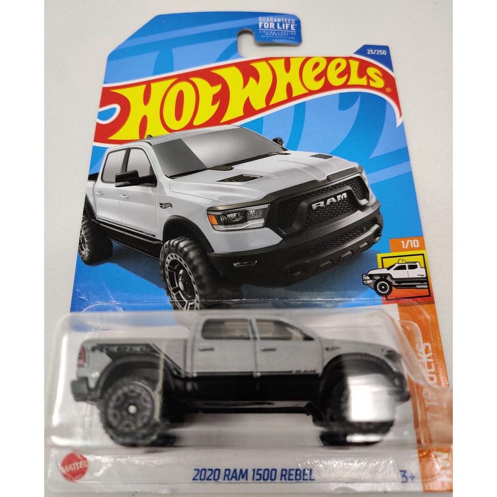 Hot Wheels - 2020 RAM 1500 Rebel Silver (28B) | Shopee Philippines