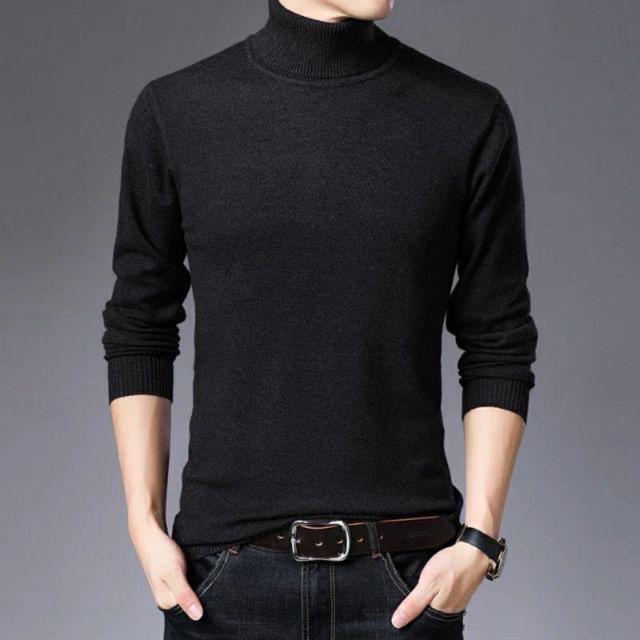 knitted turtle neck long sleeve for men's | Shopee Philippines