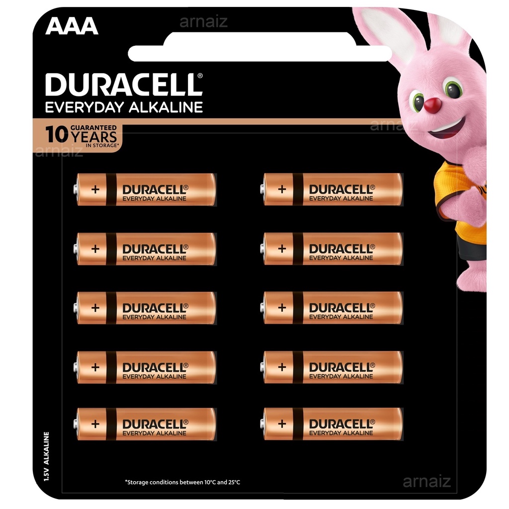 Duracell AAA Battery (210 pcs) Everyday Alkaline Batteries Duracell