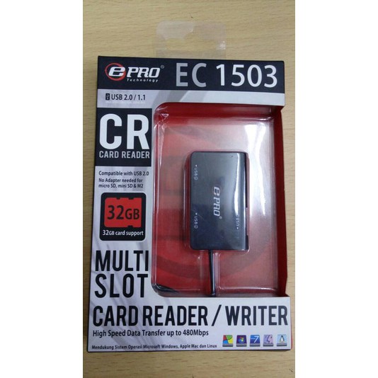 EPRO EC 1503 Card Reader + Usb HUB Combo | Shopee Philippines