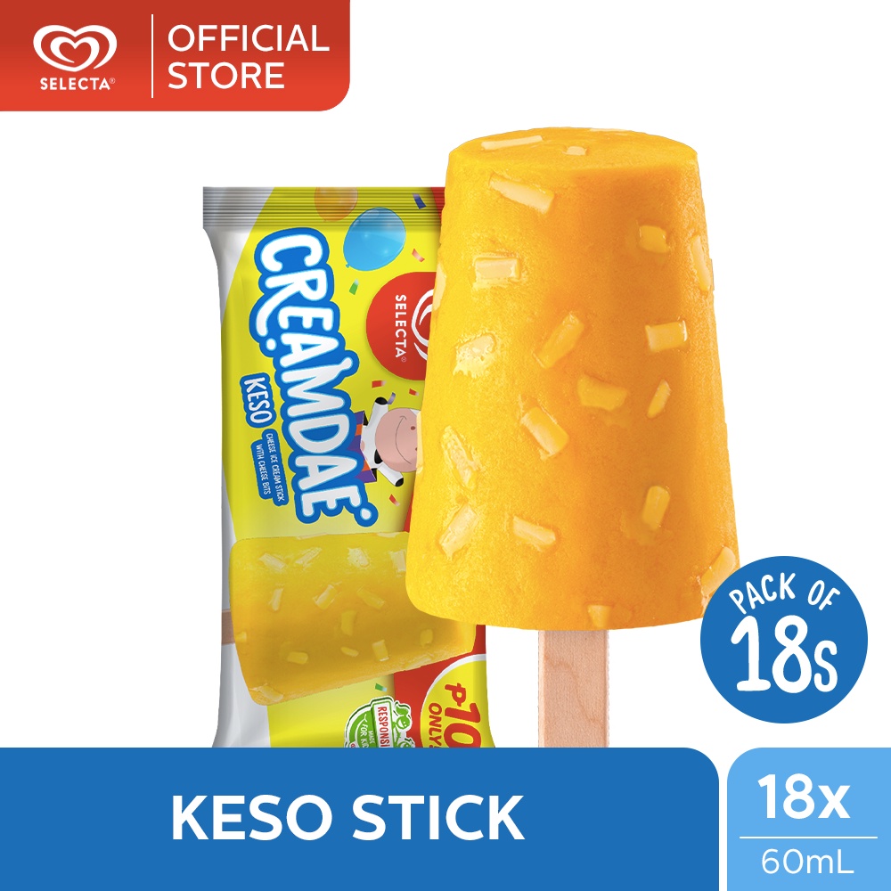 Selecta Creamdae Stick Keso Ice Cream 18x60mL Shopee Philippines