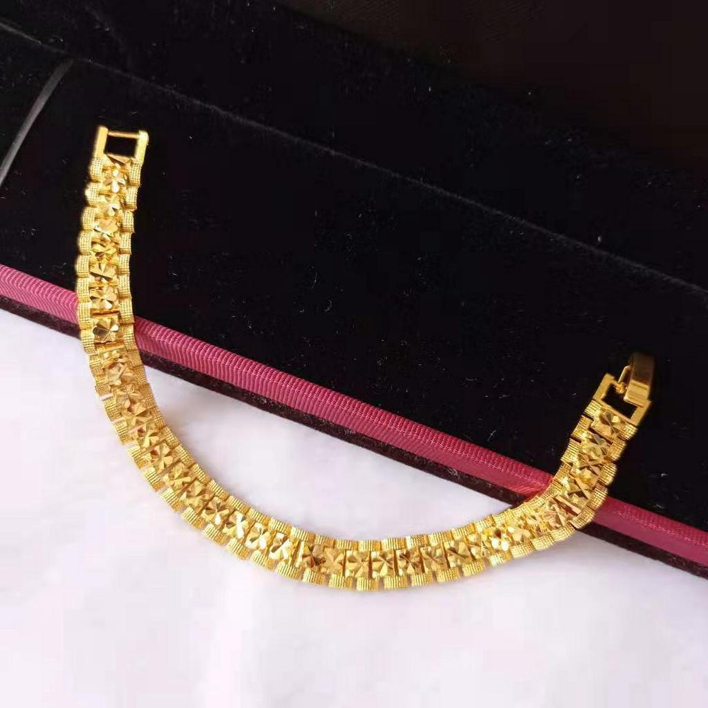 Rolex on sale chain 24k