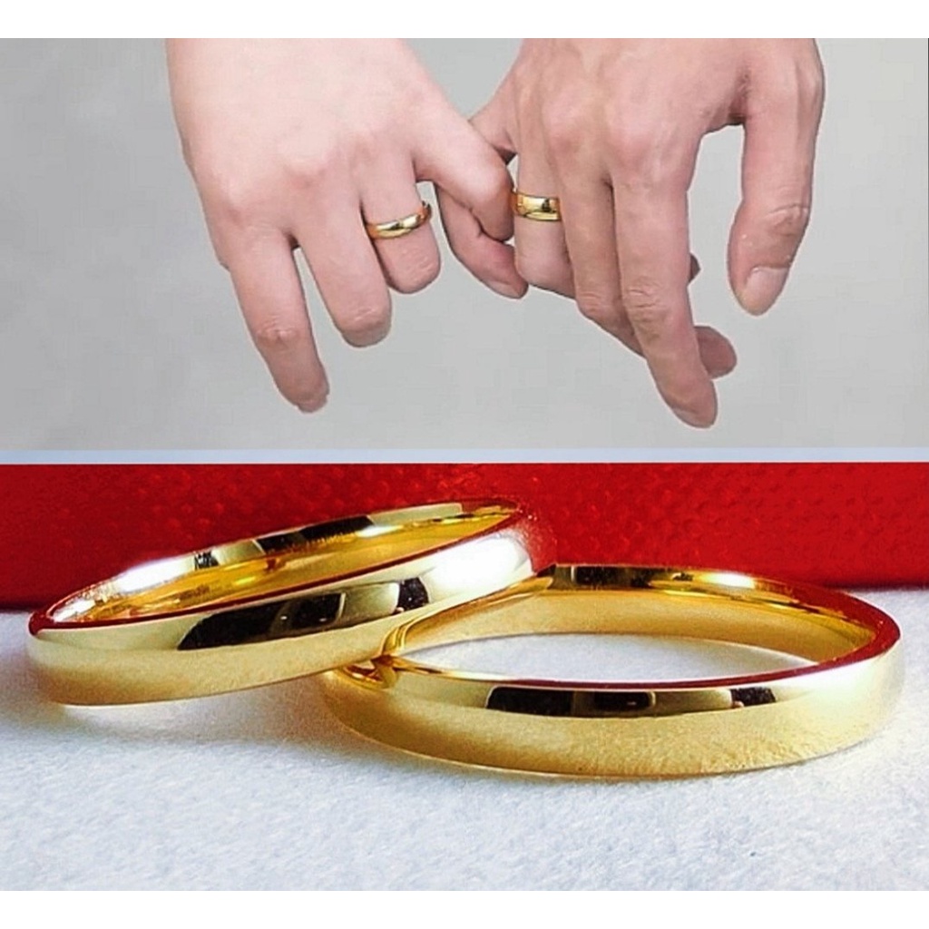 24k gold store couple rings