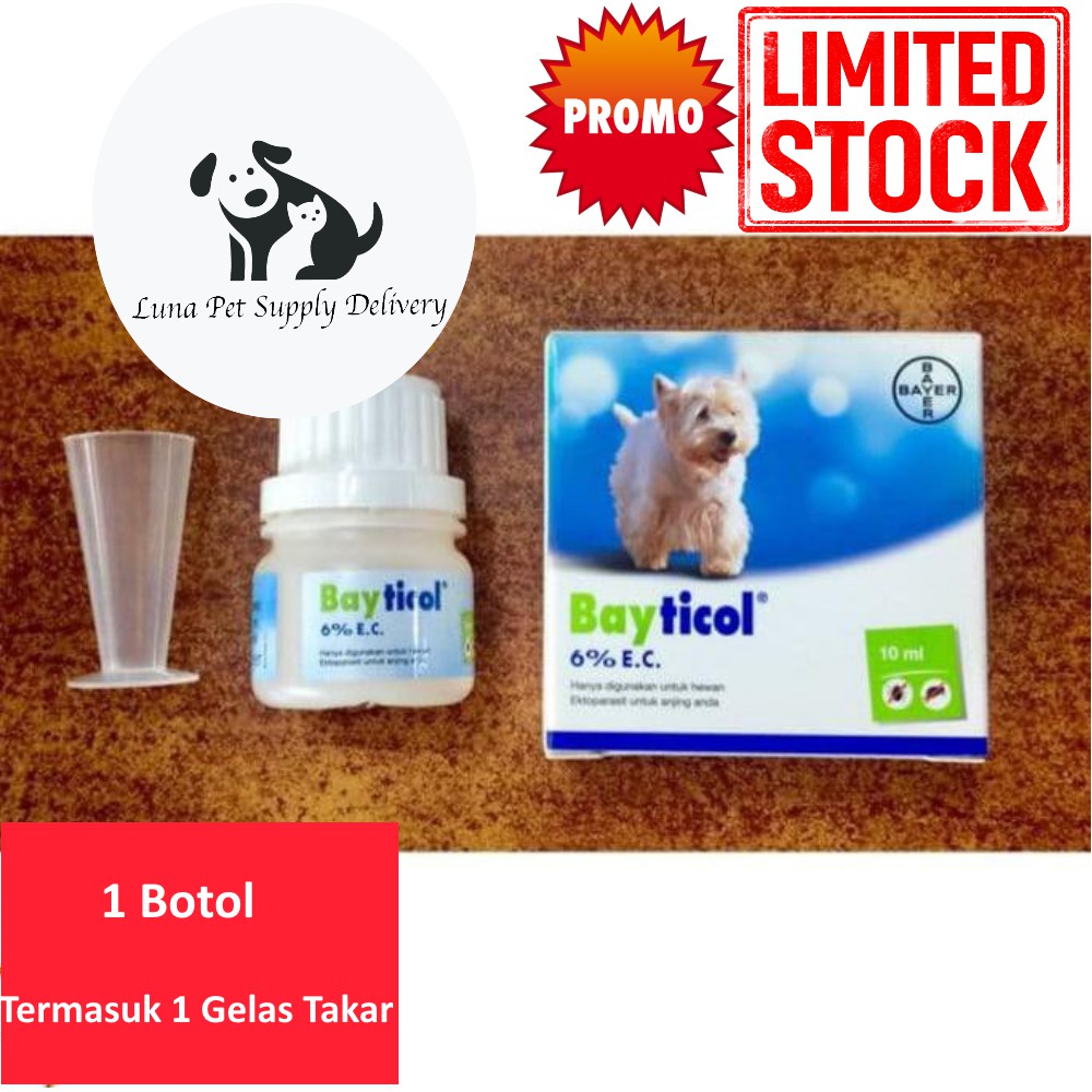 Bayticol Dog Flea Medicine 10ml 1 Bottle, Dog Bath, Cage Spray, Cage ...