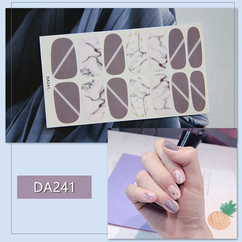 (Not UV Sticker) DA241-260 Finger DIY Normal Nail Sticker Fashion ...