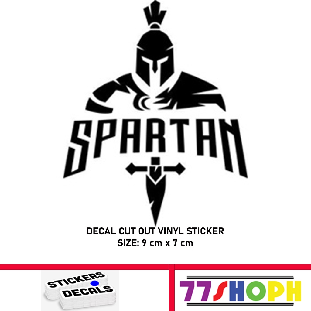 Decal Cut Out VINYL Sticker SPARTAN | Shopee Philippines