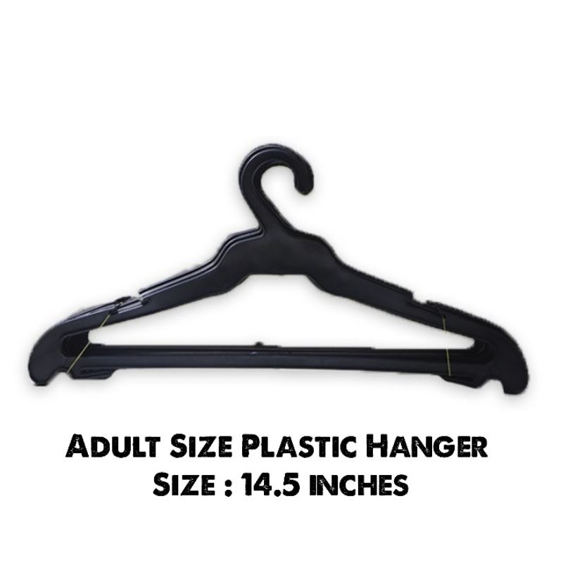 Black Hanger Plastic set of 12pcs