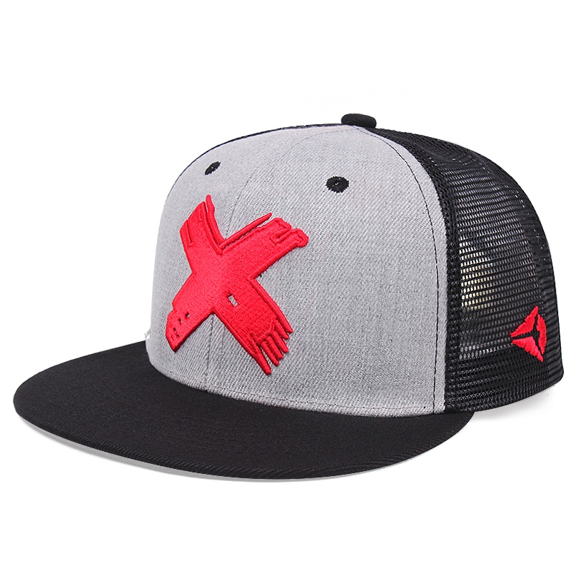 X SNAPBACK Fashion Mesh Cap Men's And Women's Baseball Cap Sports Net ...