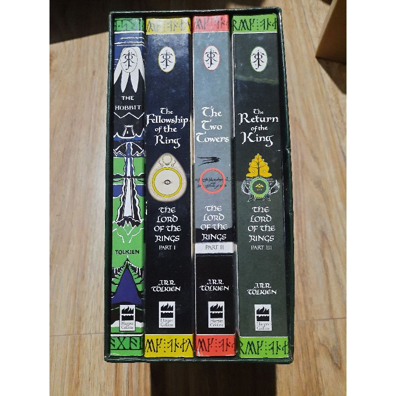 JRR Tolkien set Hobbit and Lord of the Rings trilogy paperback | Shopee ...