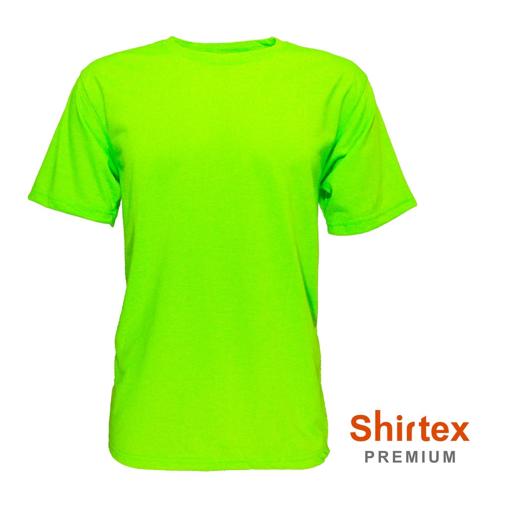 Neon Color T Shirts Casual Wear SHIRTEX PREMIUM RED LABEL 155GSM Shopee Philippines