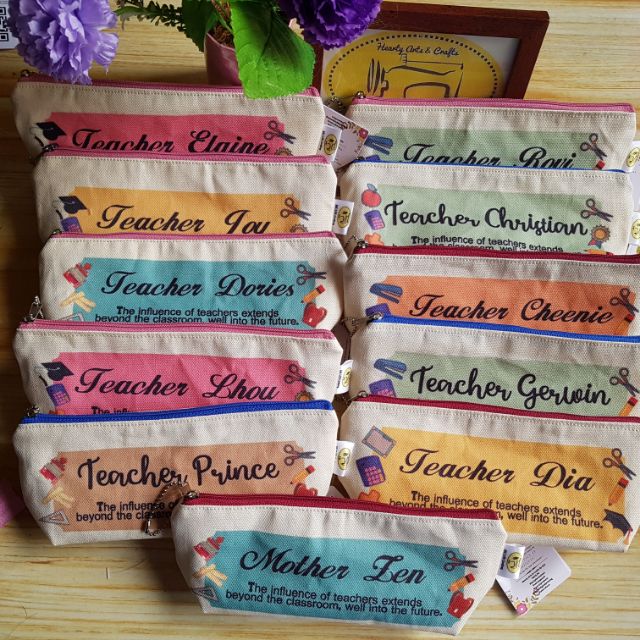 Personalized Pencil Case for Teachers - Teachers Day Pouch or Pencil ...