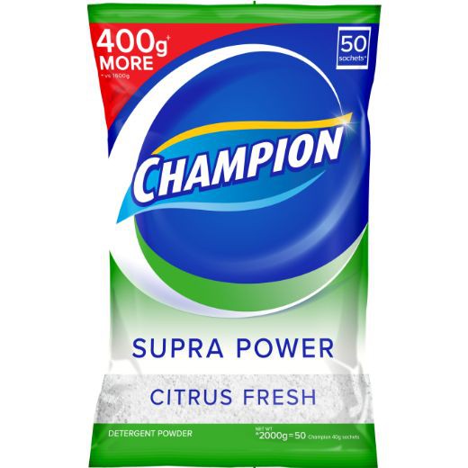 Champion Detergent Powder Citrus Fresh 2kg Shopee Philippines