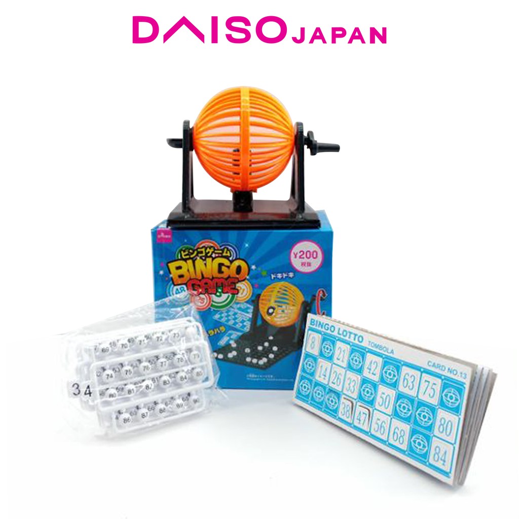 Daiso Mini Bingo Game with Rotary Cage Shopee Philippines