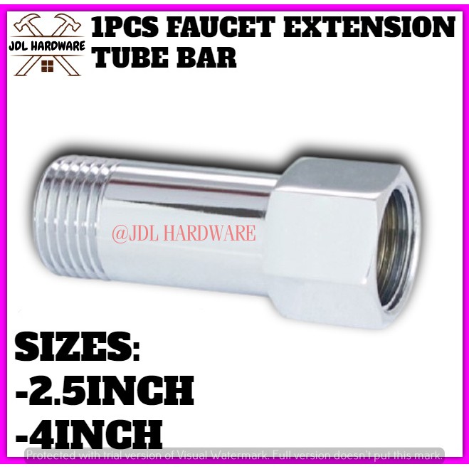 5010 1PCS Faucet Extenders Extension Shower Arm Stainless Steel