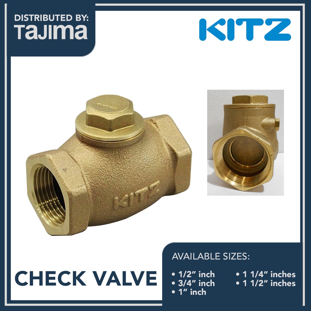 Kitz Japan Brass Swing Check Valve AKR 125 psi | Shopee Philippines