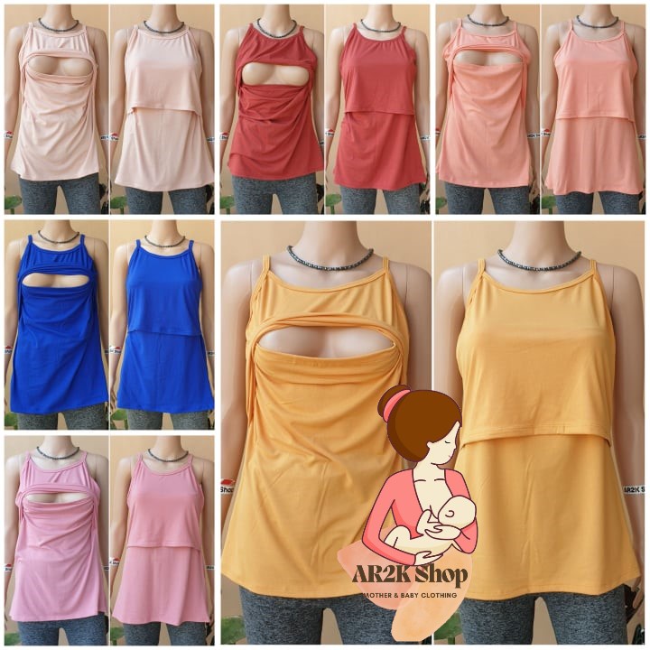 Nursing/Breastfeeding Tops Spaghetti Strap Shopee Philippines