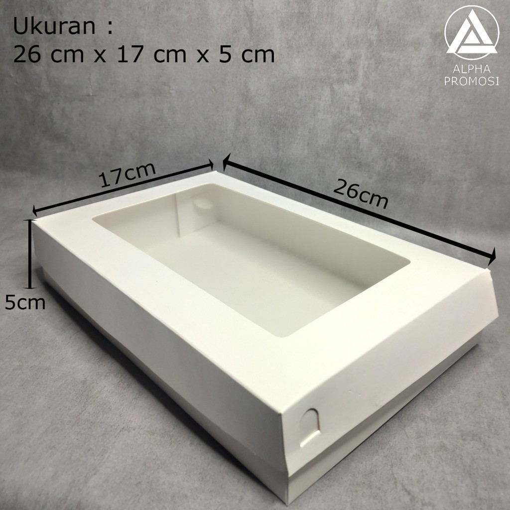 Ivory+window Packaging Box / 26 x 17 x 5 / Cake Box / Donut Box ...