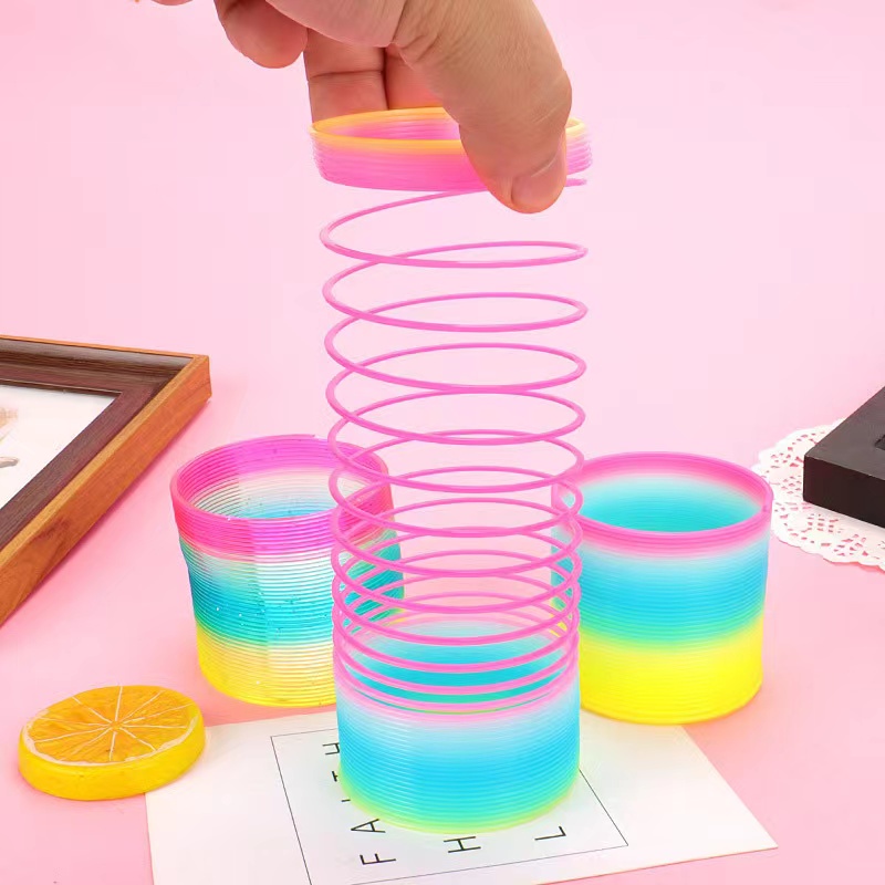 Rainbow Coil Spring Toys, Games & Collectibles for Kids Party Magic