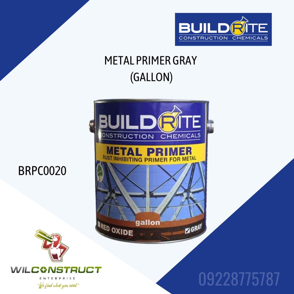 BUILDRITE METAL PRIMER (Gallon) Shopee Philippines