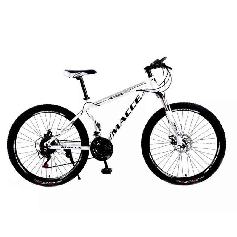 Mountain bike black online and white