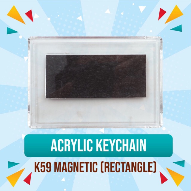 REF MAGNET Acrylic Keychain K59 Magnetic (Rectangle)（50pcs per pack ...