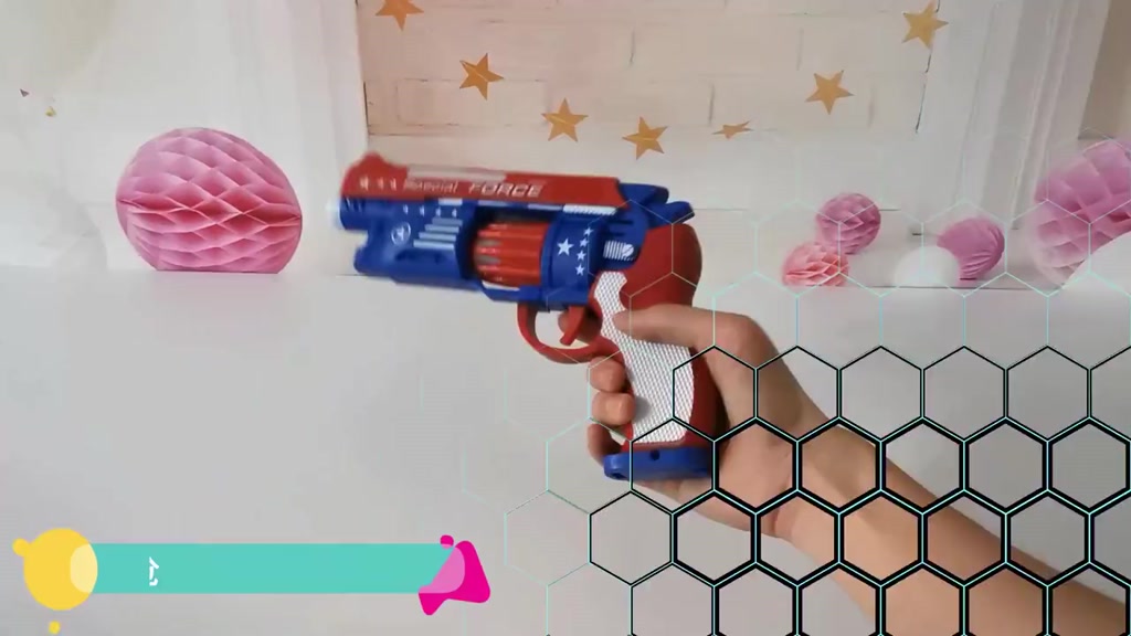 Children's Electric Toy Gun Lighting Music Vibration Revolver Sound and ...