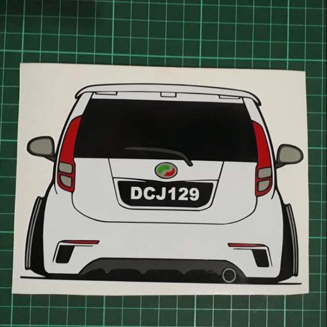 Sticker Kereta Myvi custom no. plat | Shopee Philippines