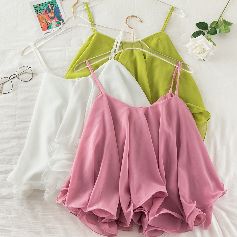 Spaghetti strap summer tops top