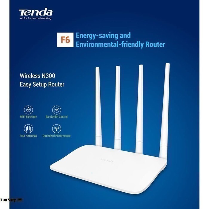 TENDA F6 Tent Router - Wireless N300 Easy Setup Router | Shopee Philippines