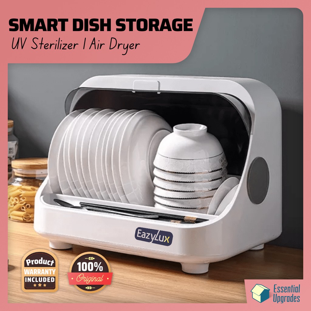 ORIGINAL!!! EazyLux UV Dish Sterilizer Smart Dish Storage Air Dryer