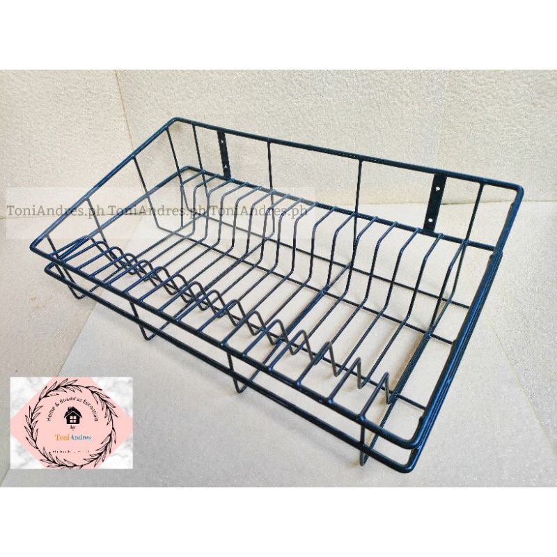 Wall Mounted Plate Holder Basket Hanging Dish Drainer Sink Organizer Kitchen Dish Drying Rack Shopee Philippines