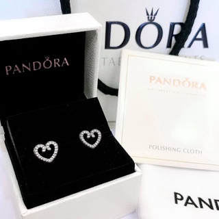 Pandora heart deals swirl earrings